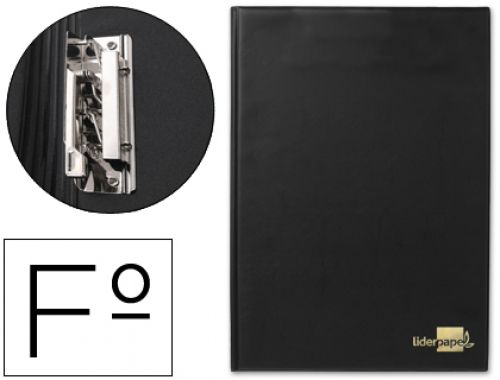Capa de plastico liderpapel com miniclip lateral liderpapel preto , Liderpapel , 29667 , 8423473296671